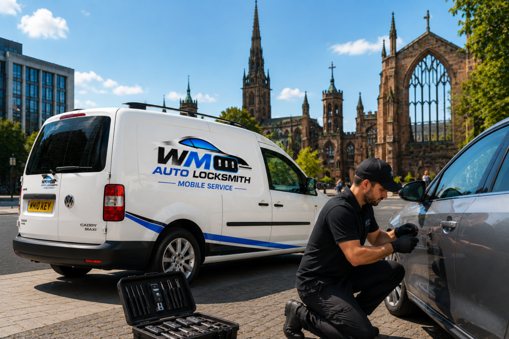 Mobile car key replacement service in Coventry