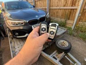 Replacement BMW 1 Series key supplied and programmed by WM Auto Locksmith in Coventry