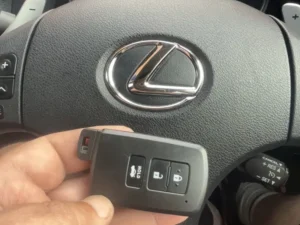 Replacement Lexus smart key supplied and programmed by WM Auto Locksmith in Coventry