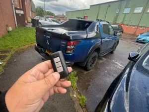Replacement key for a Mitsubishi L200 programmed by WM Auto Locksmith in Coventry