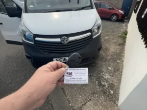 Replacement Vauxhall key supplied and programmed by WM Auto Locksmith in Coventry